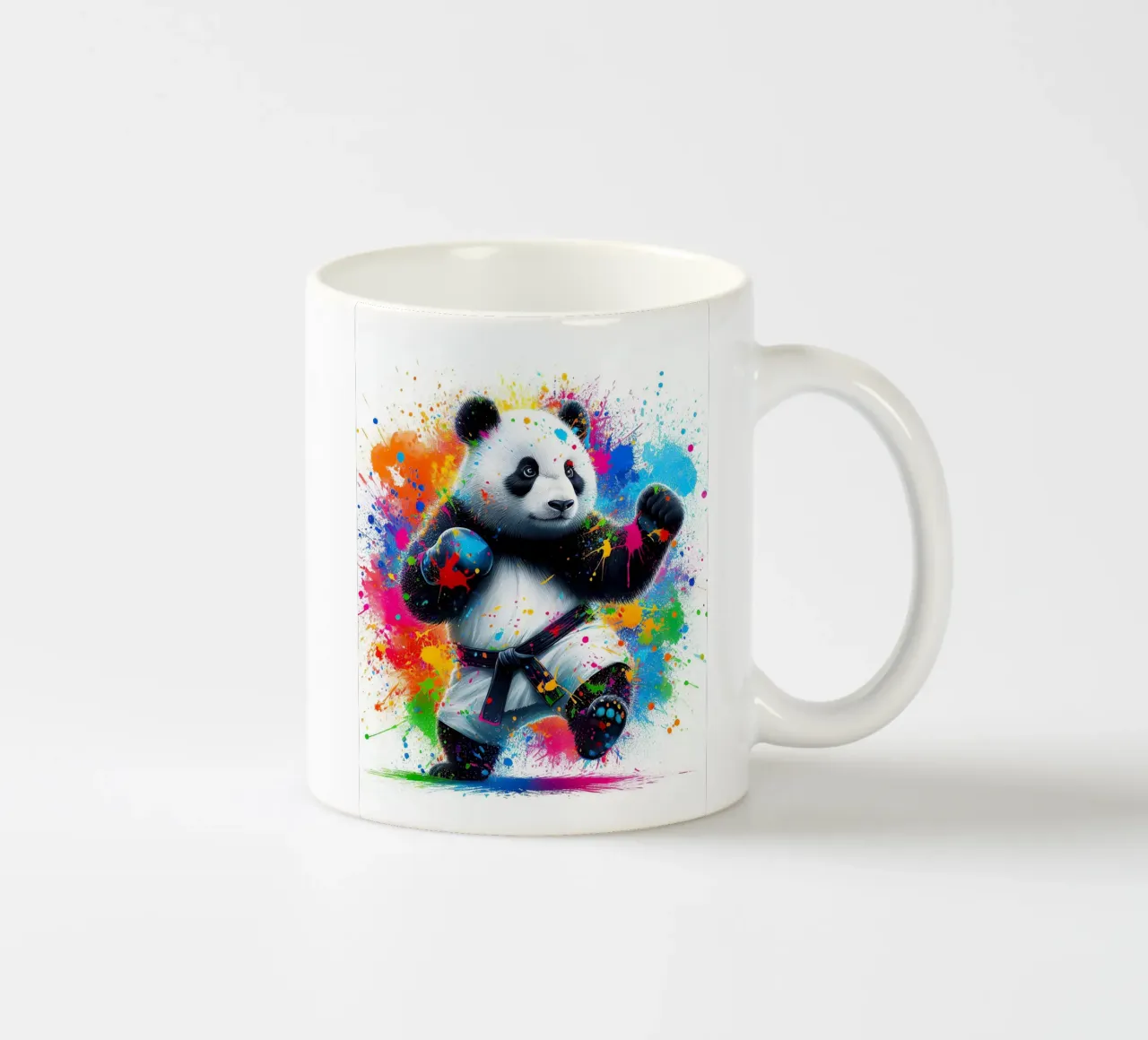Orso panda karateka tazza in ceramica da ARTVI-SHOP