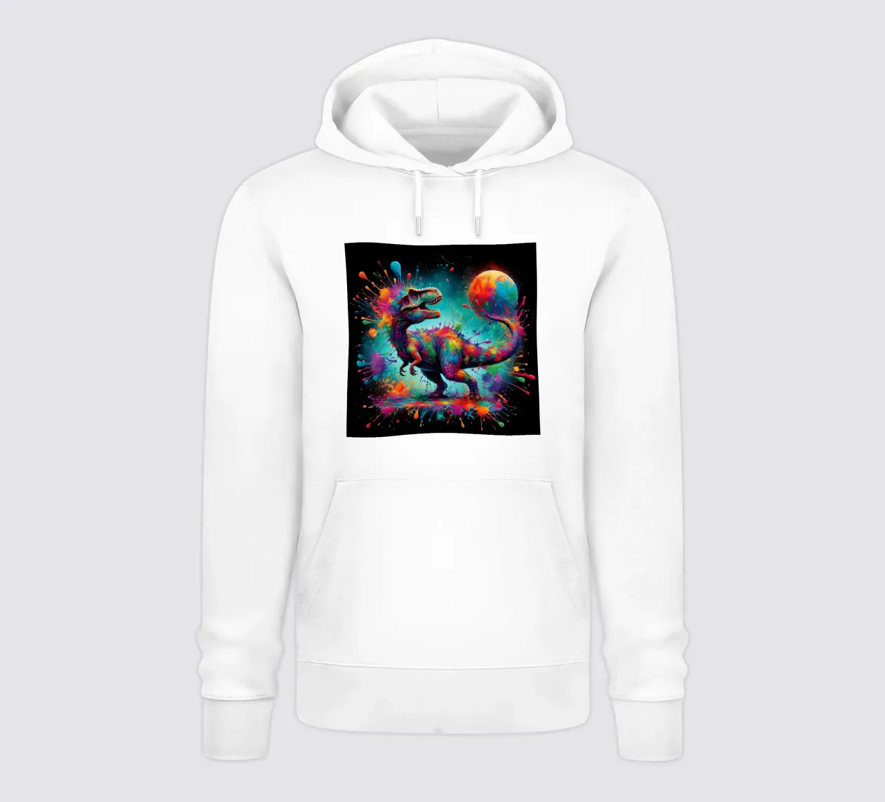 Dinosauro ad acquerello felpa con cappuccio da 🎁 ARTVI-SHOP