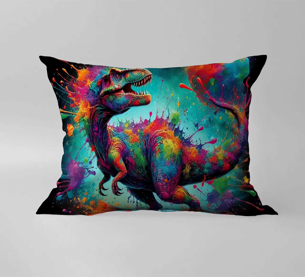 Dinosauro ad acquerello cuscino da 🎁 ARTVI-SHOP