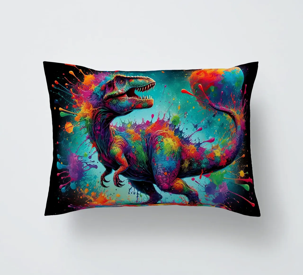 Dinosauro ad acquerello cuscino da 🎁 ARTVI-SHOP