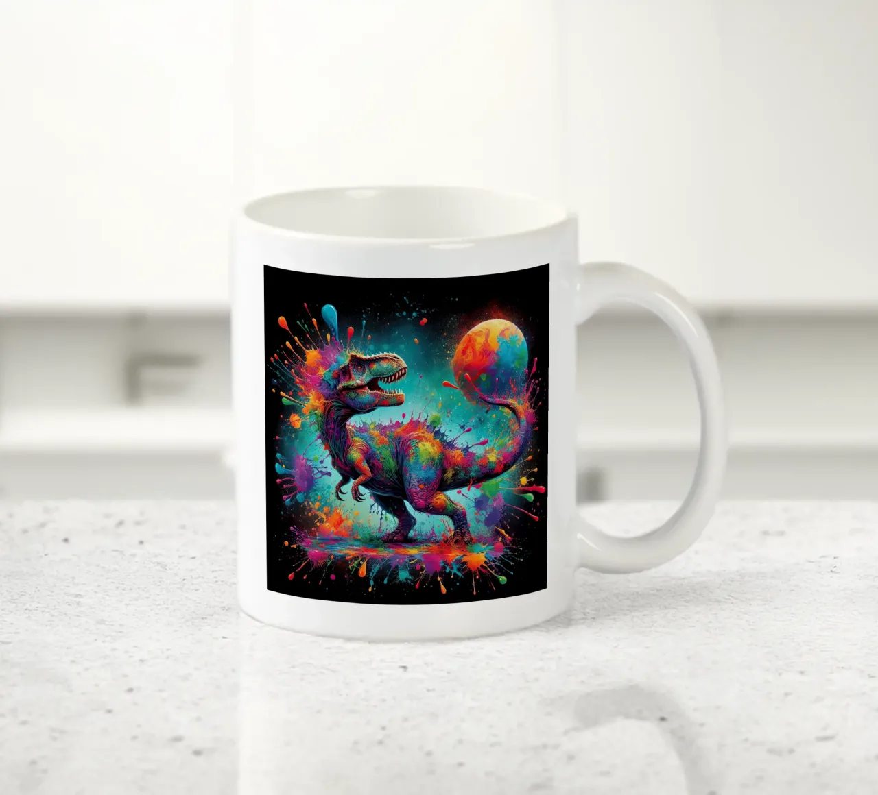 Dinosauro ad acquerello tazza in ceramica da 🎁 ARTVI-SHOP