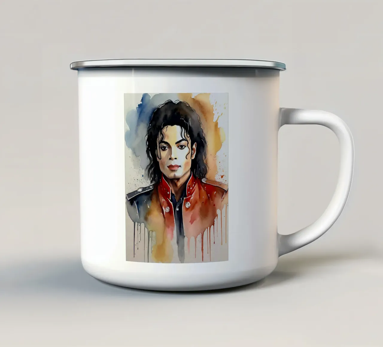 Michael Jackson tazza in smalto da ARTVI-SHOP