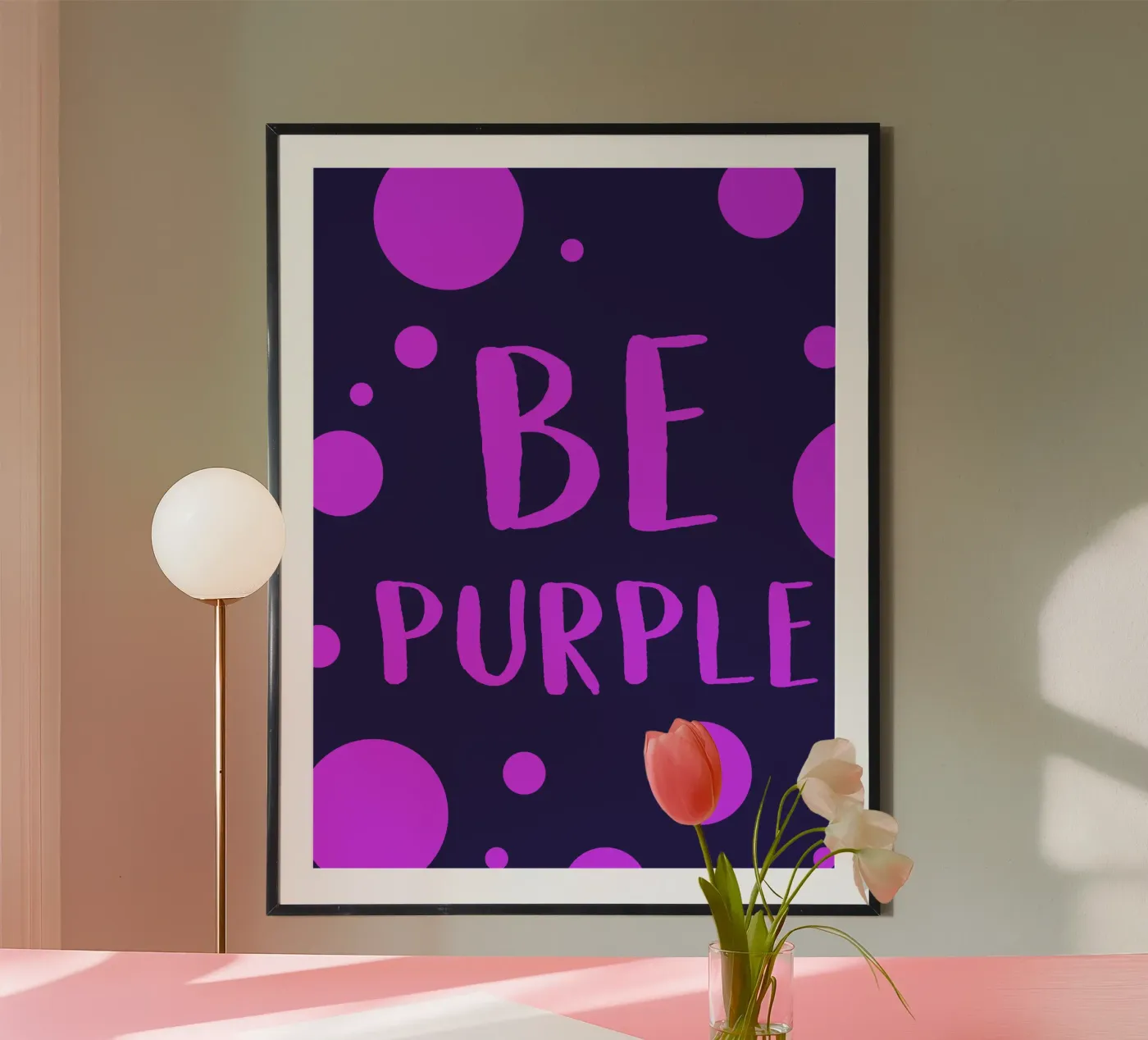 Be purple poster da HI! there