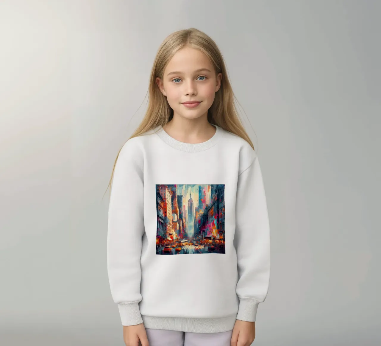 Acquerello di New York felpa bambino da 🎁 ARTVI-SHOP