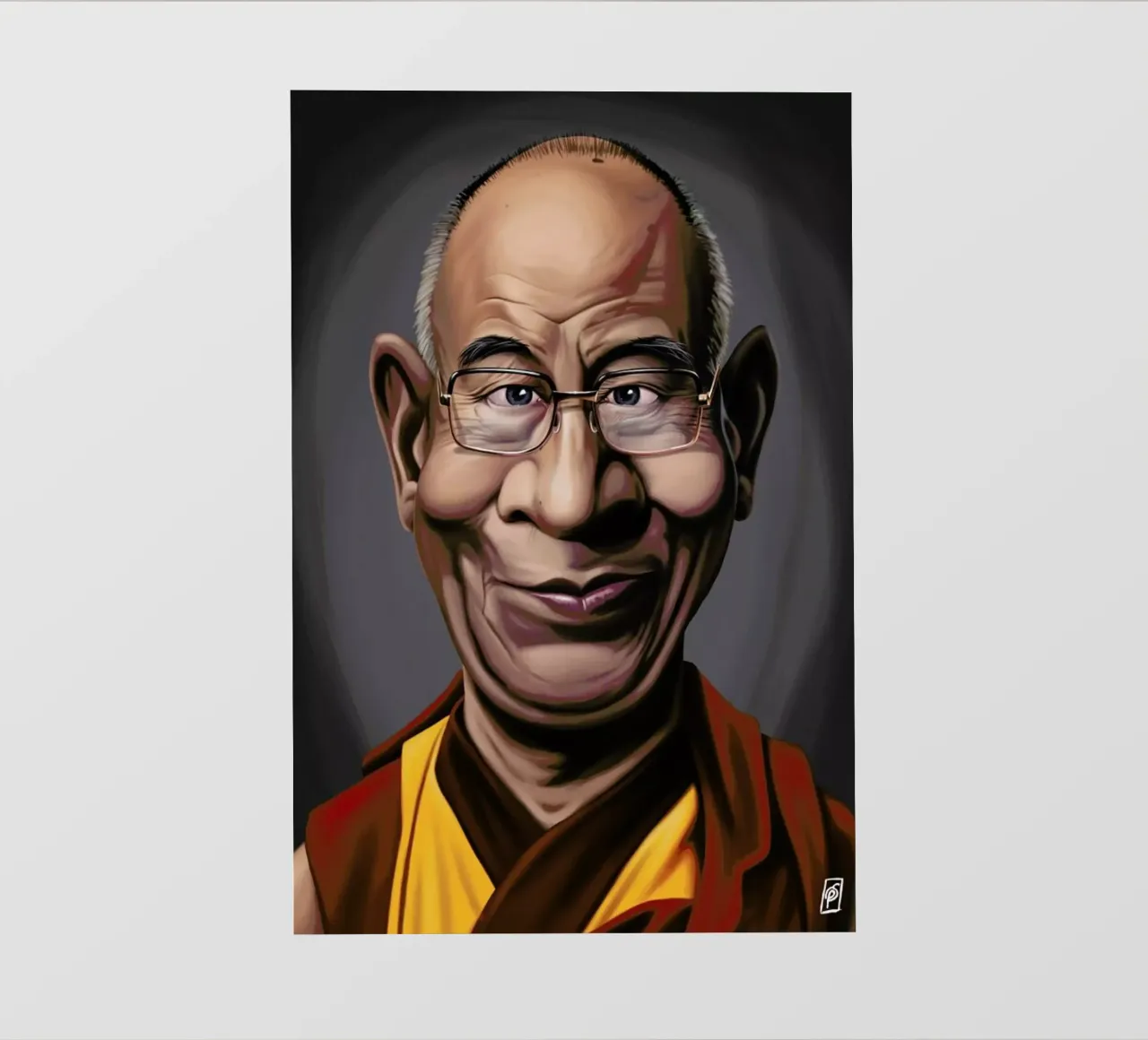 Dalai Lama telo in pvc da Rob Art | Illustration
