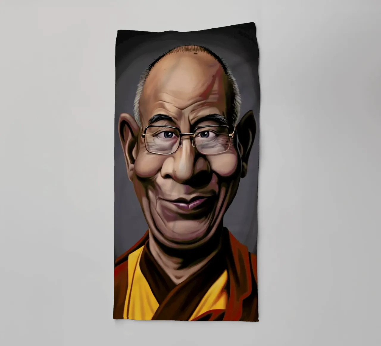 Dalai Lama asciugamano da bagno da Rob Art | Illustration