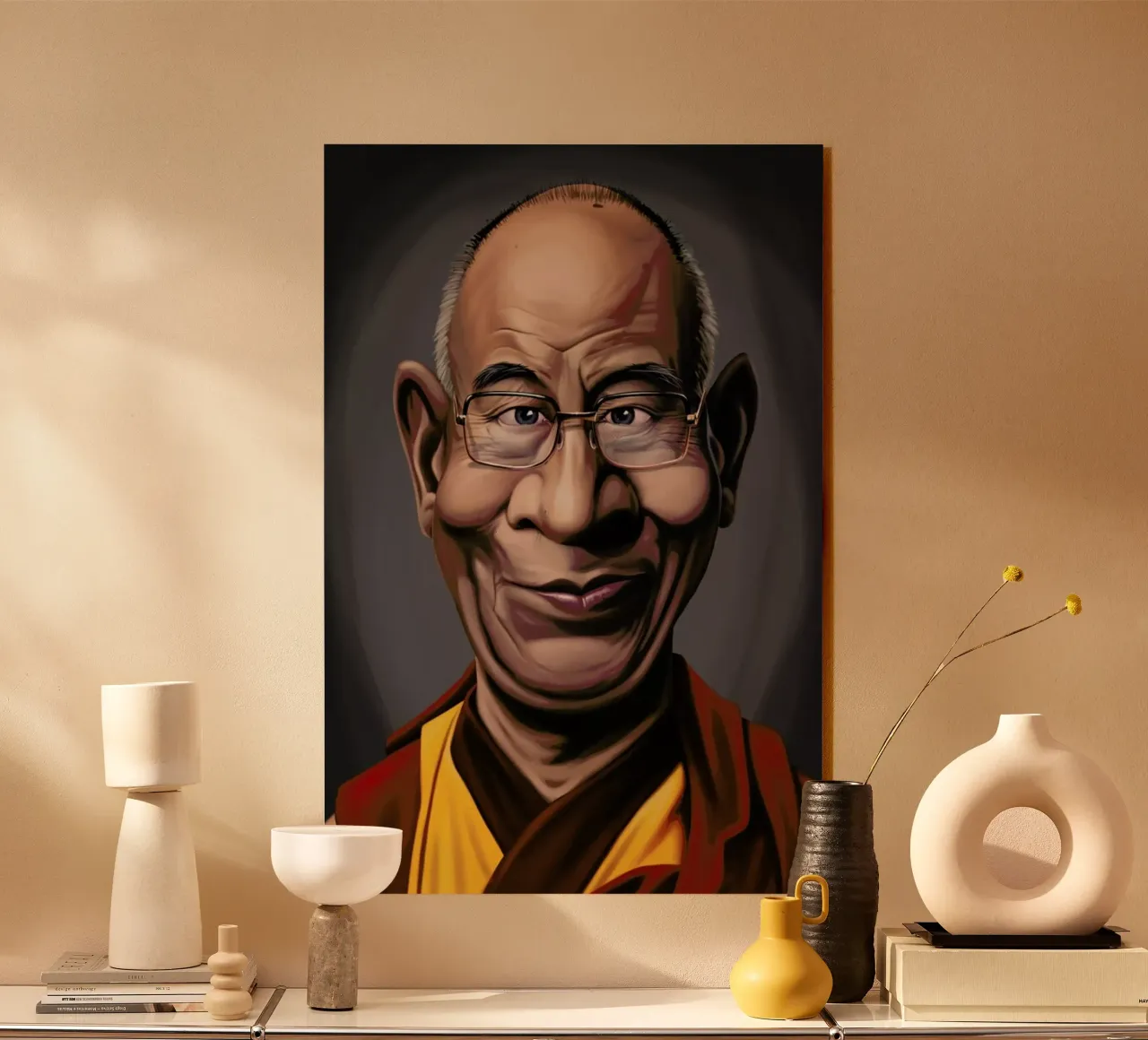 Dalai Lama plexiglass da Rob Art | Illustration
