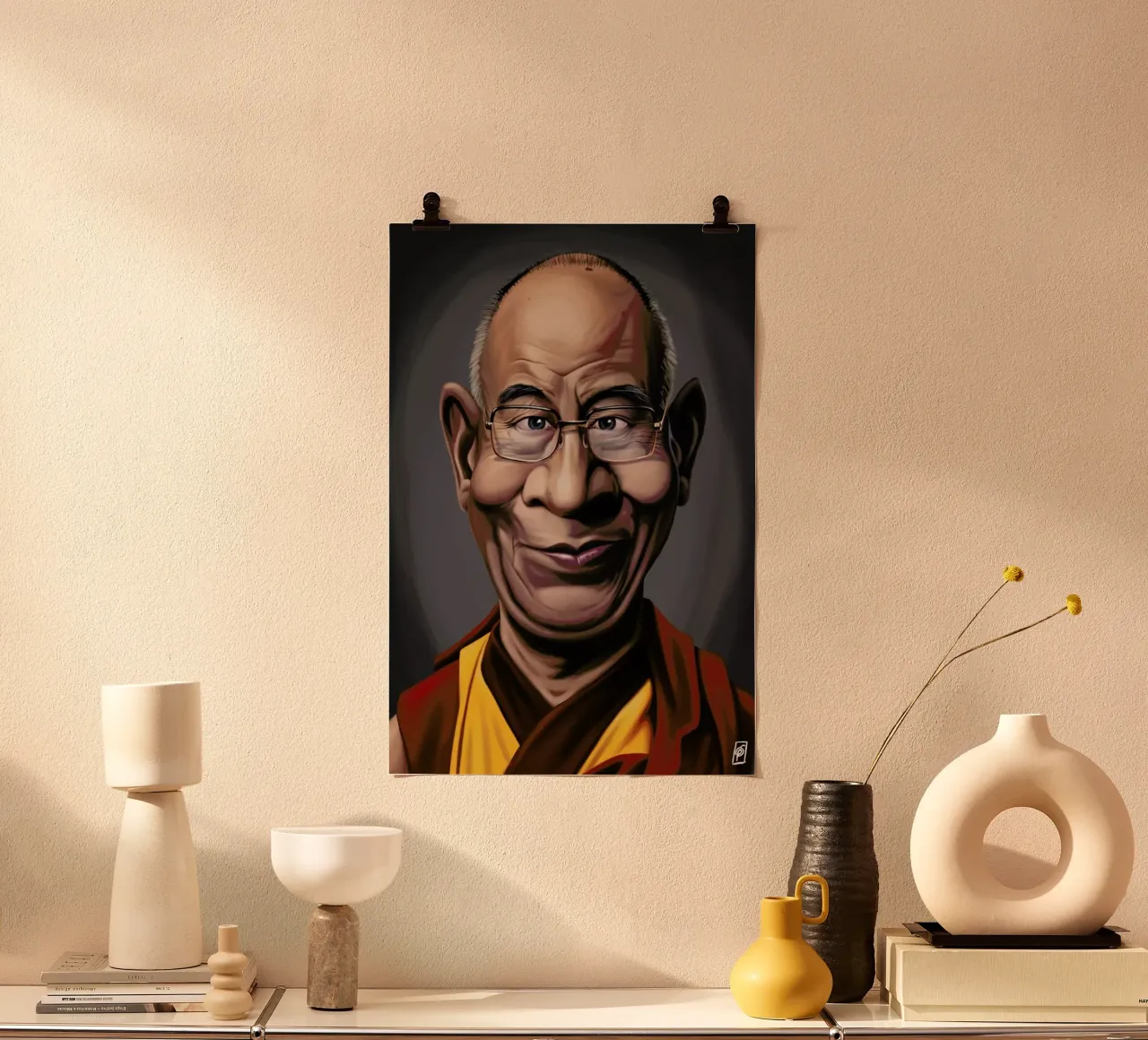 Dalai Lama poster da Rob Art | Illustration