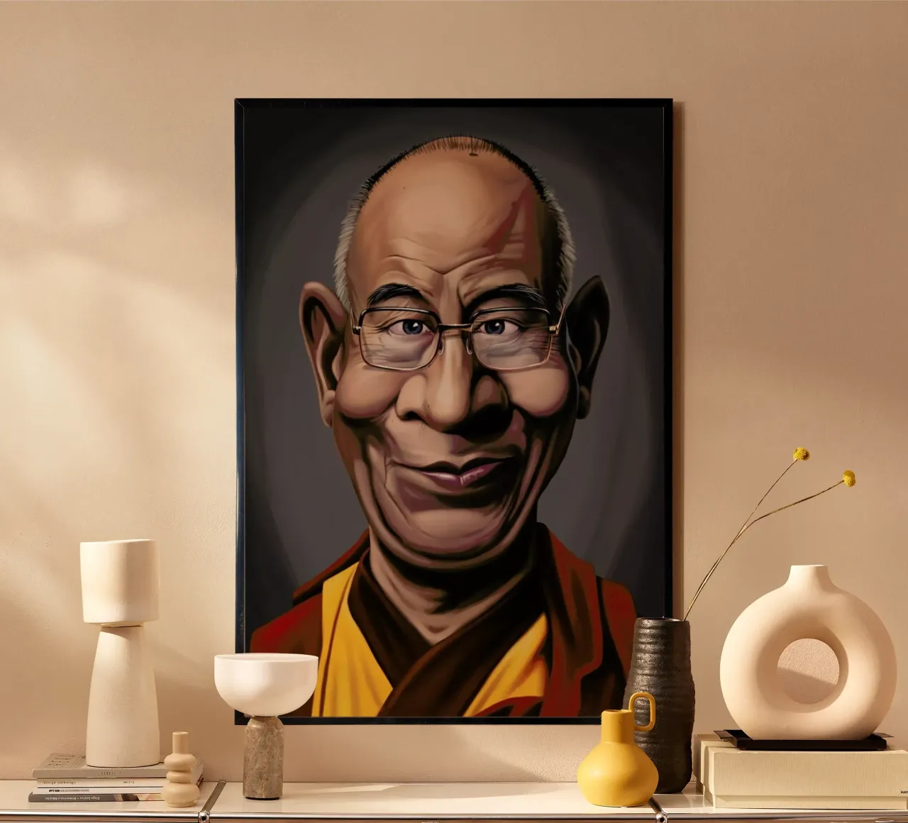 Dalai Lama poster da Rob Art | Illustration
