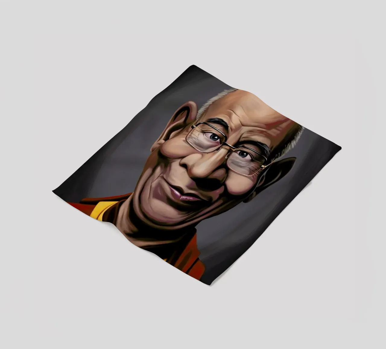 Dalai Lama coperta in pile da Rob Art | Illustration