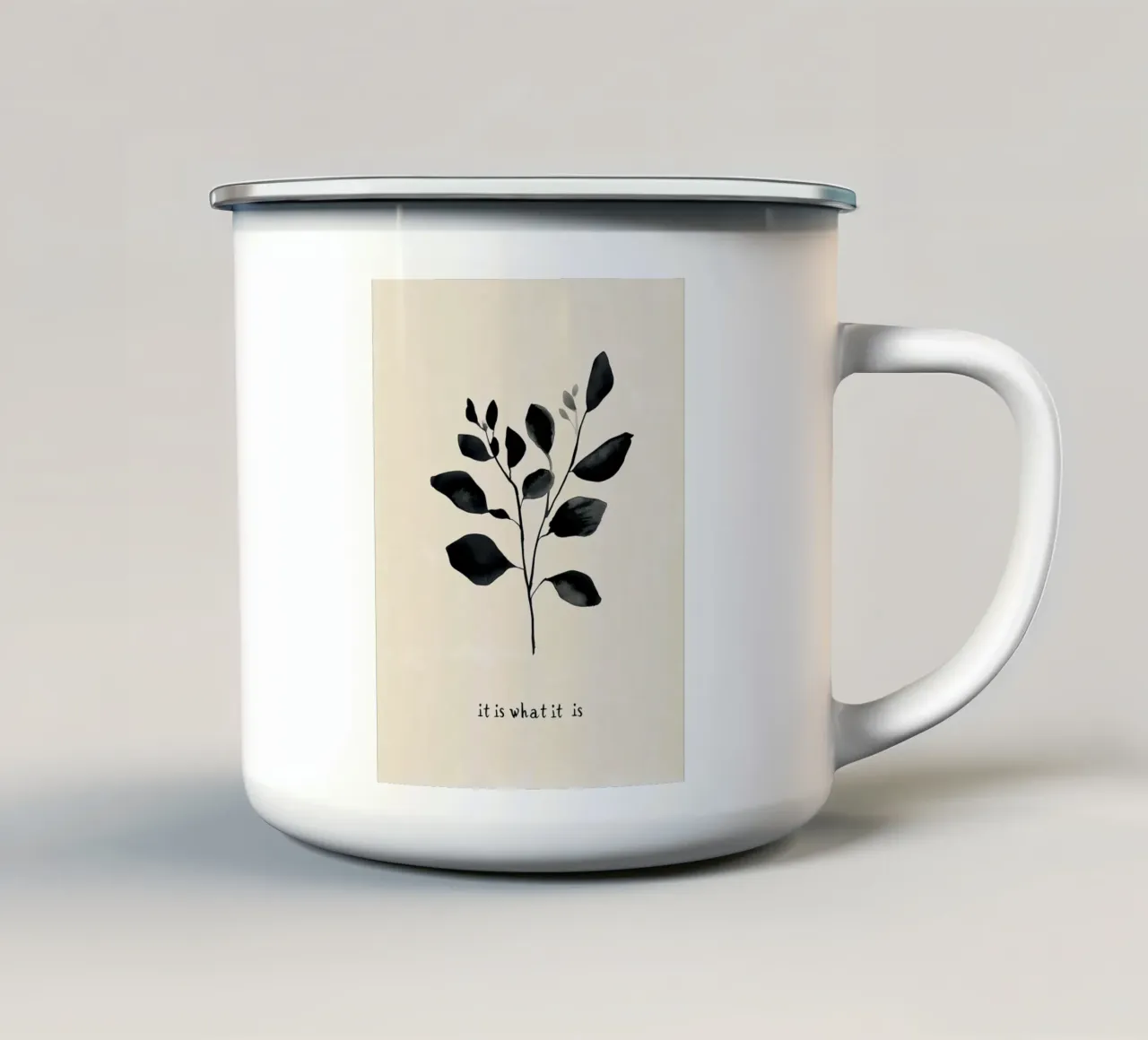 It Is What It Is tazza in smalto da treechild