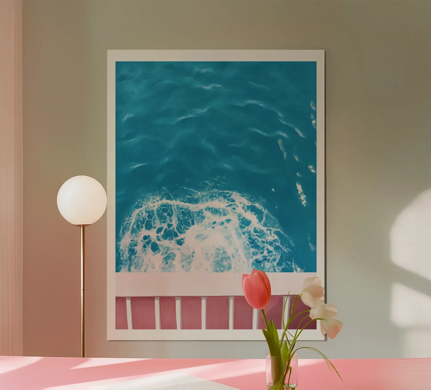 Minimal Ocean Poolside Poster von Ciao Bella