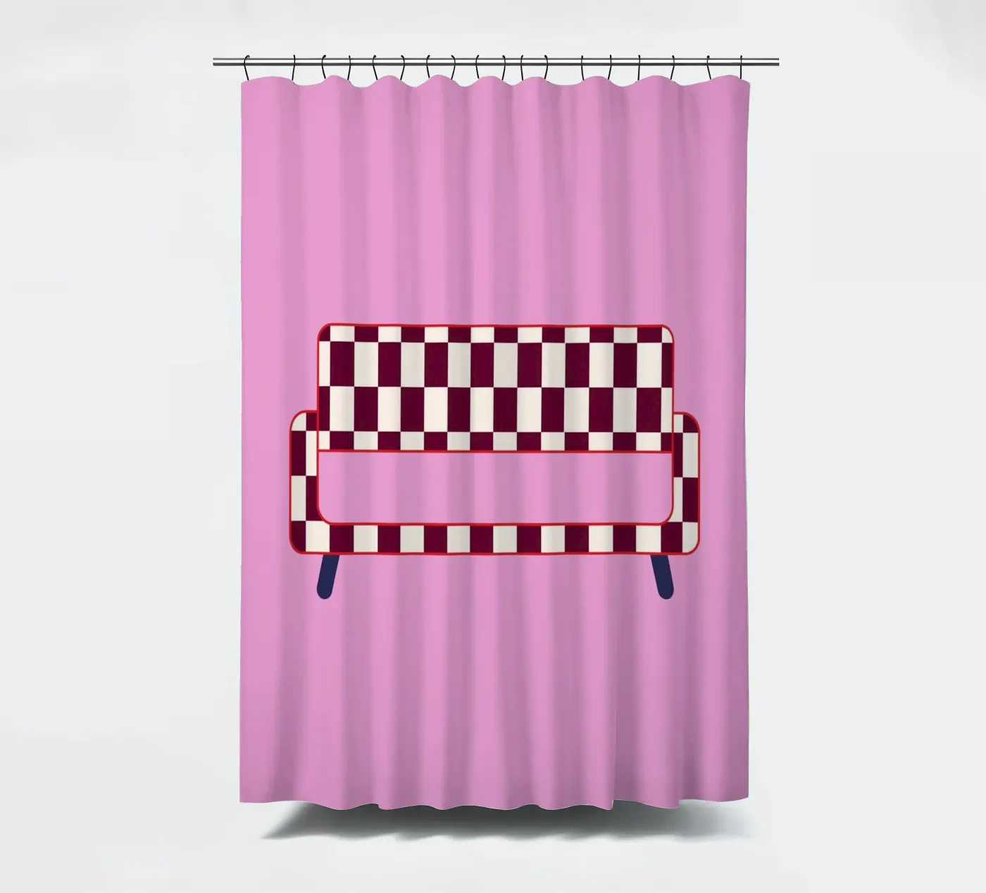 Checked Sofa Duschvorhang von janamossmann
