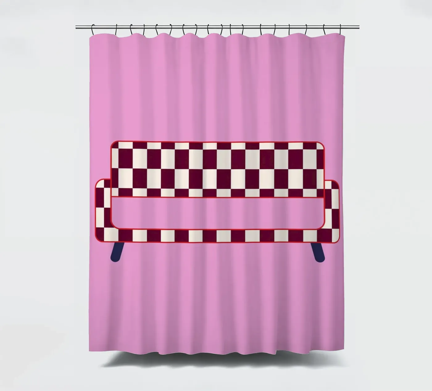 Checked Sofa Duschvorhang von janamossmann