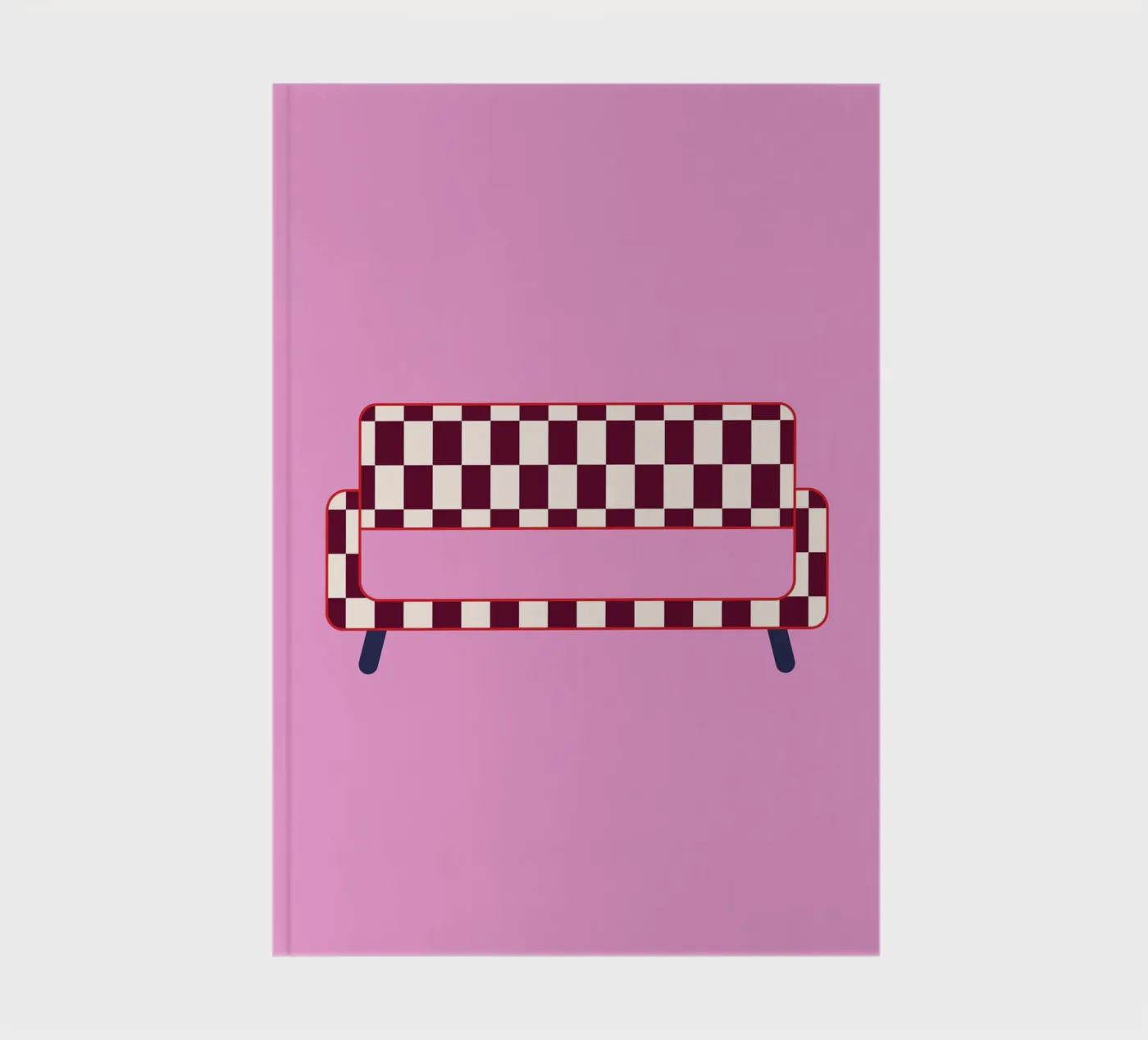 Checked Sofa notebook by janamossmann