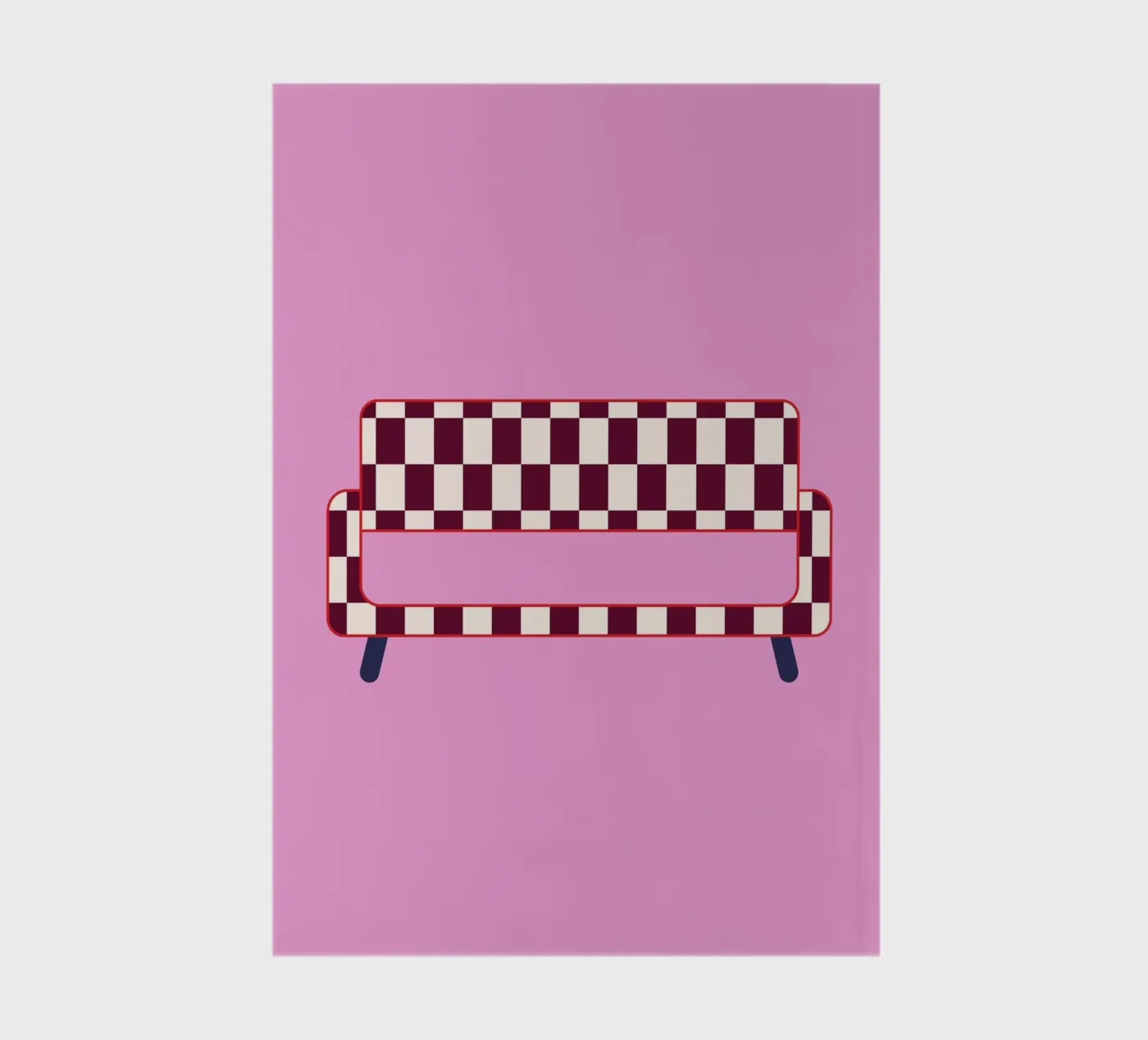 Checked Sofa notebook by janamossmann
