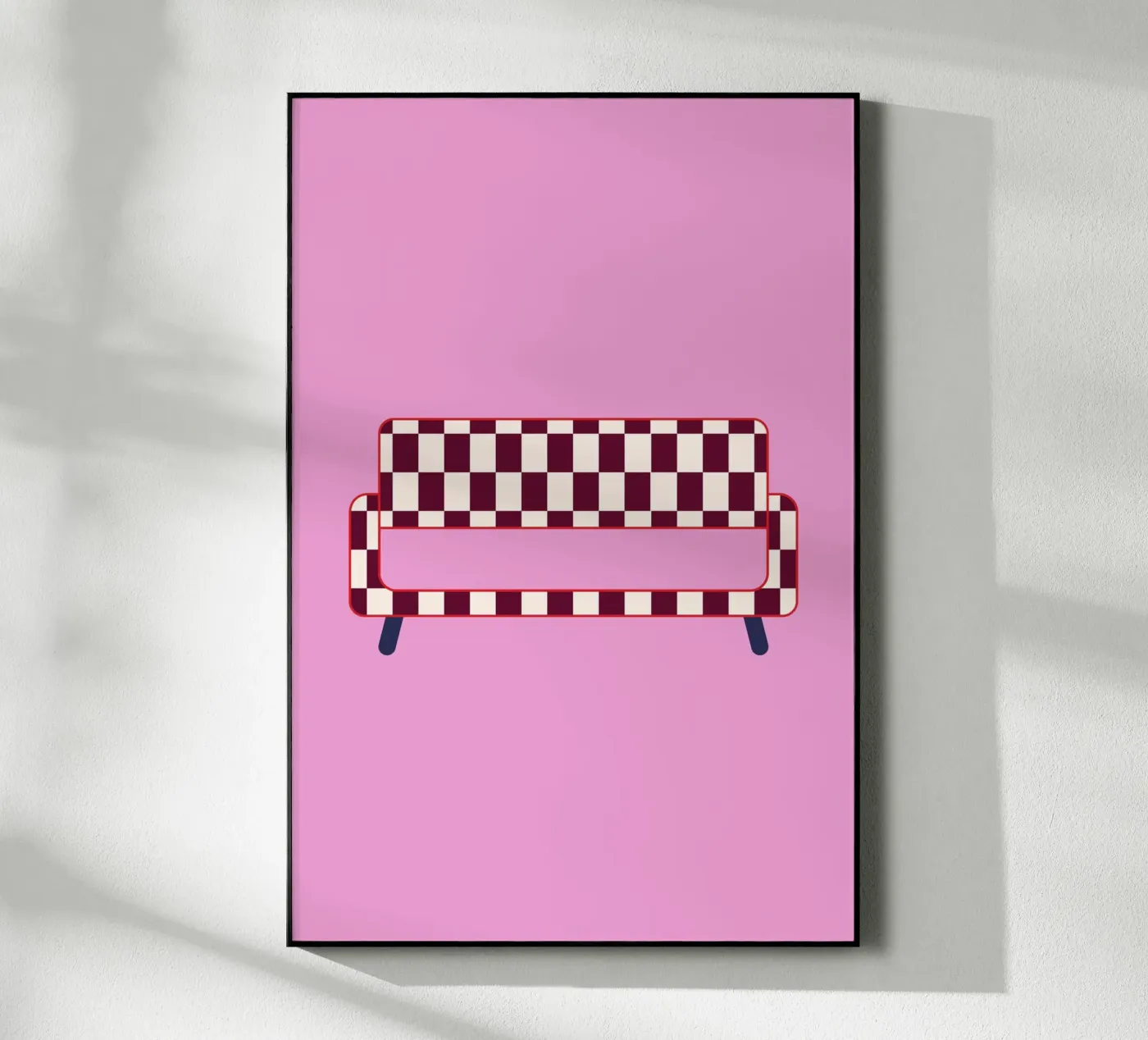 Checked Sofa acryl van janamossmann