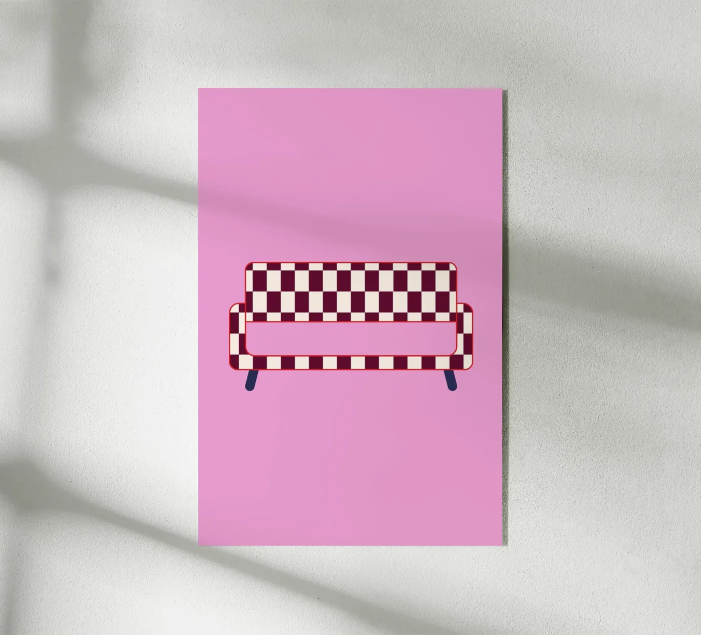 Checked Sofa acryl van janamossmann