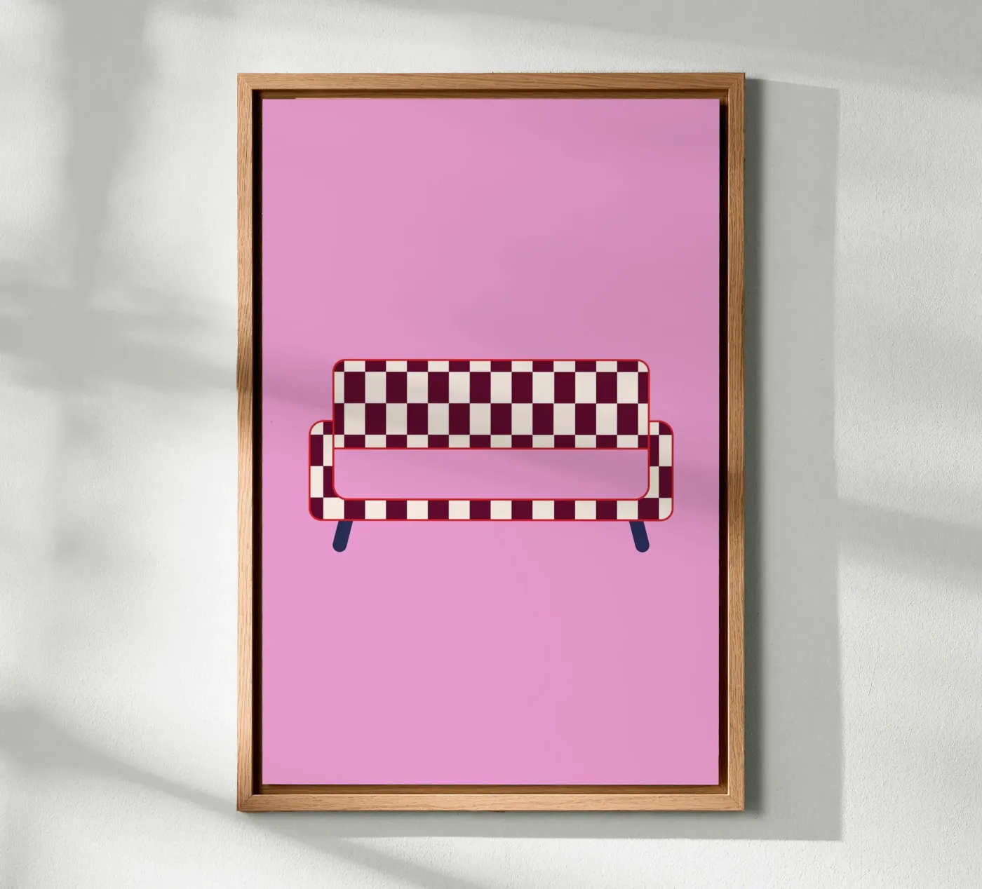 Checked Sofa forex-plaat van janamossmann