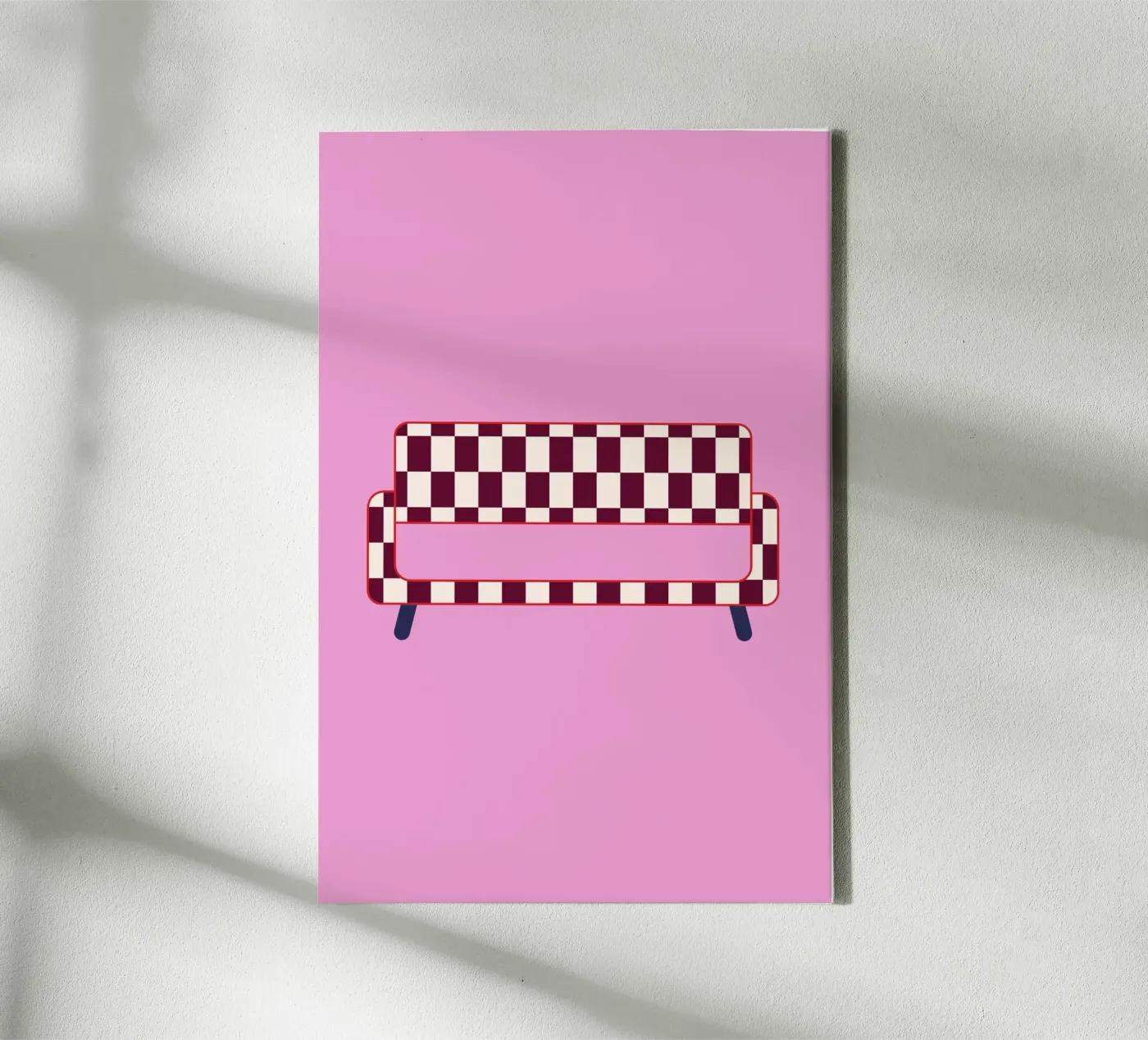 Checked Sofa Leinwand von janamossmann