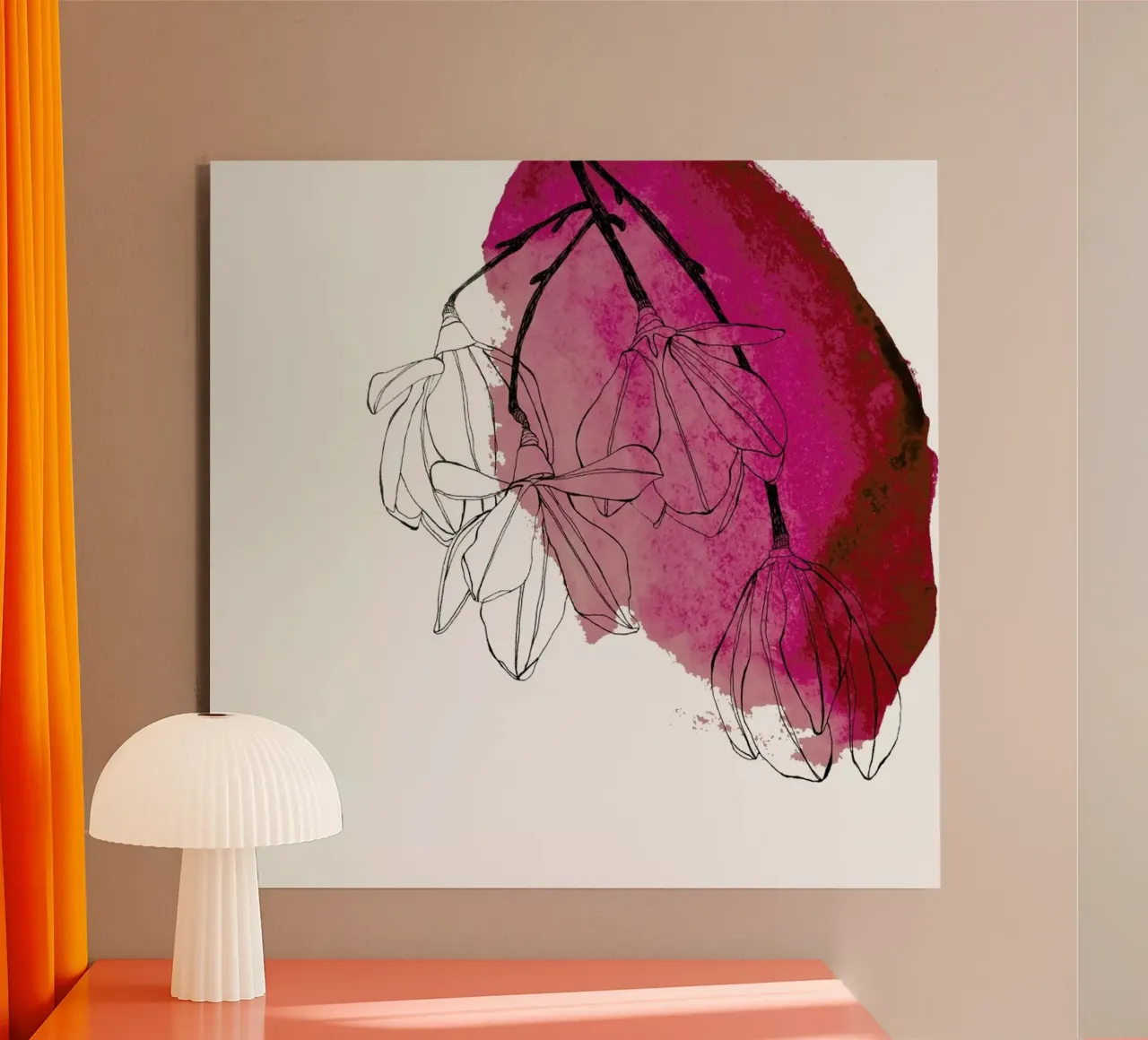 Magnolia alluminio dibond da Morgan Kendall