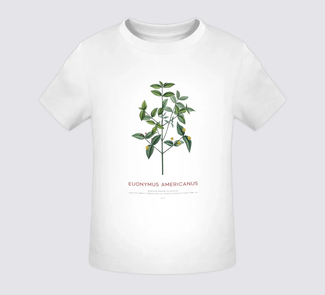 Cespuglio di fragole americane o Euonymus Americanus maglietta neonato da Vintagrafica