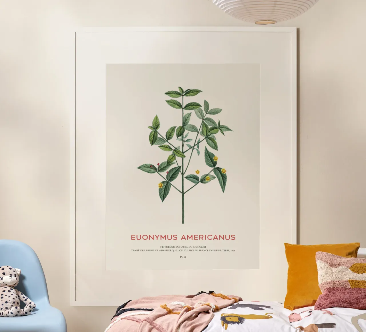 Cespuglio di fragole americane o Euonymus Americanus carta hahnemühle da Vintagrafica