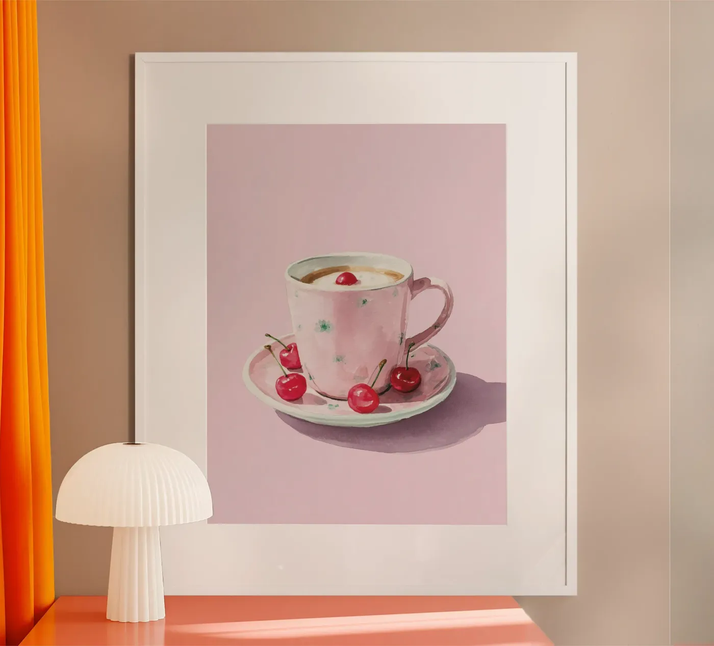 Cherry Coffee Cup poster da coffeelover