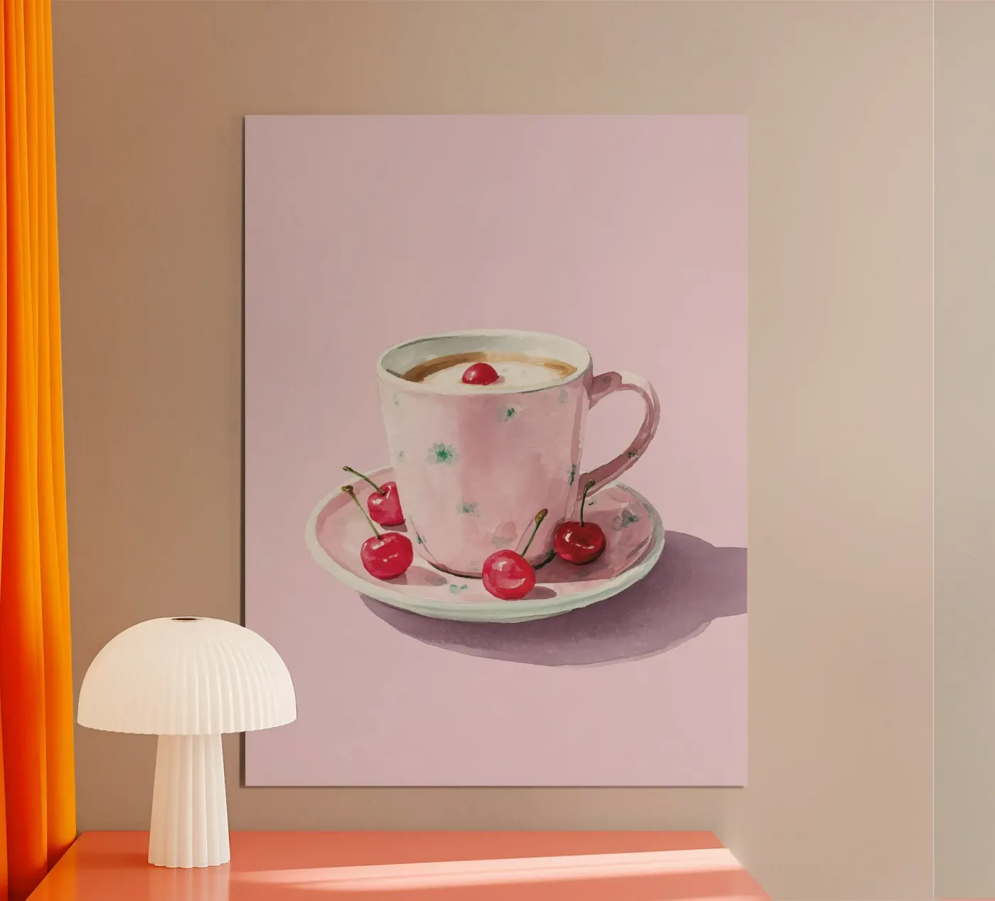 Cherry Coffee Cup poster da coffeelover