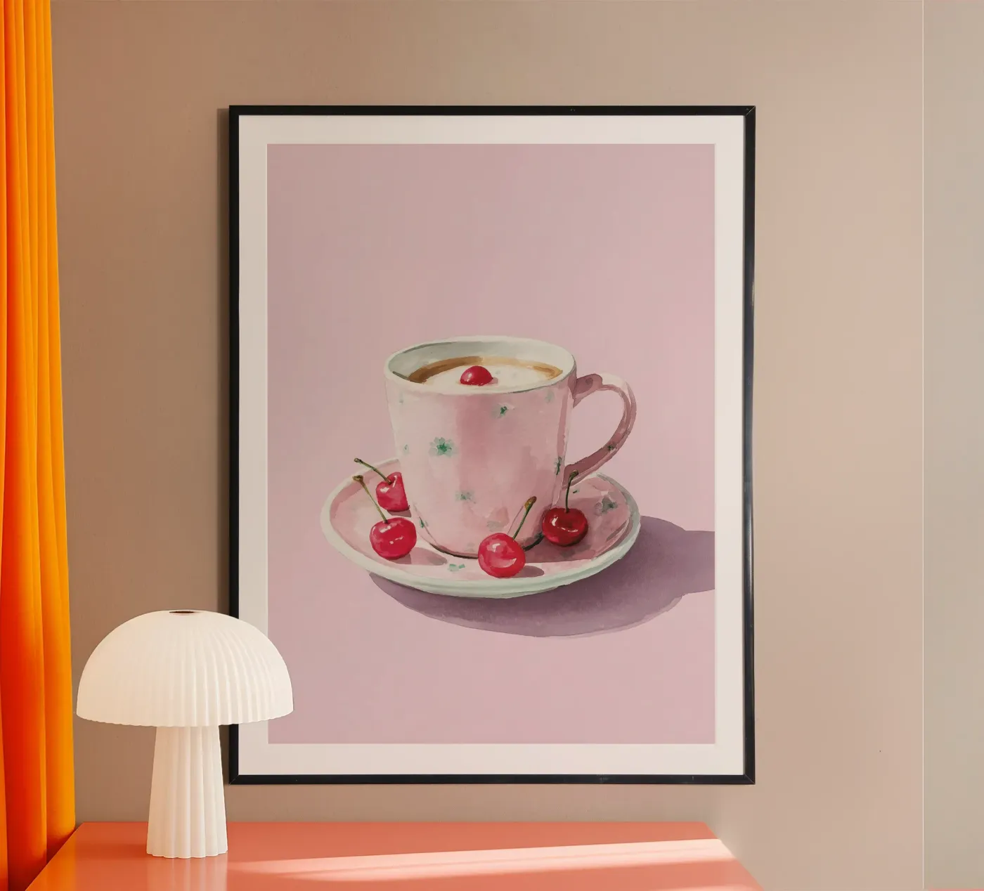 Cherry Coffee Cup poster da coffeelover