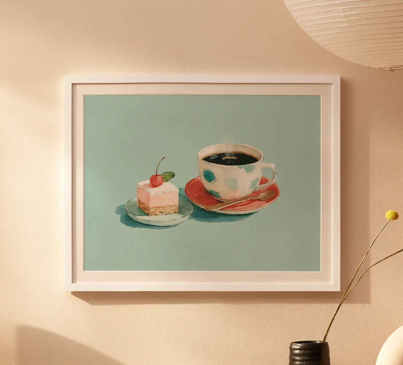 Coffee and Cherry Cake poster da coffeelover