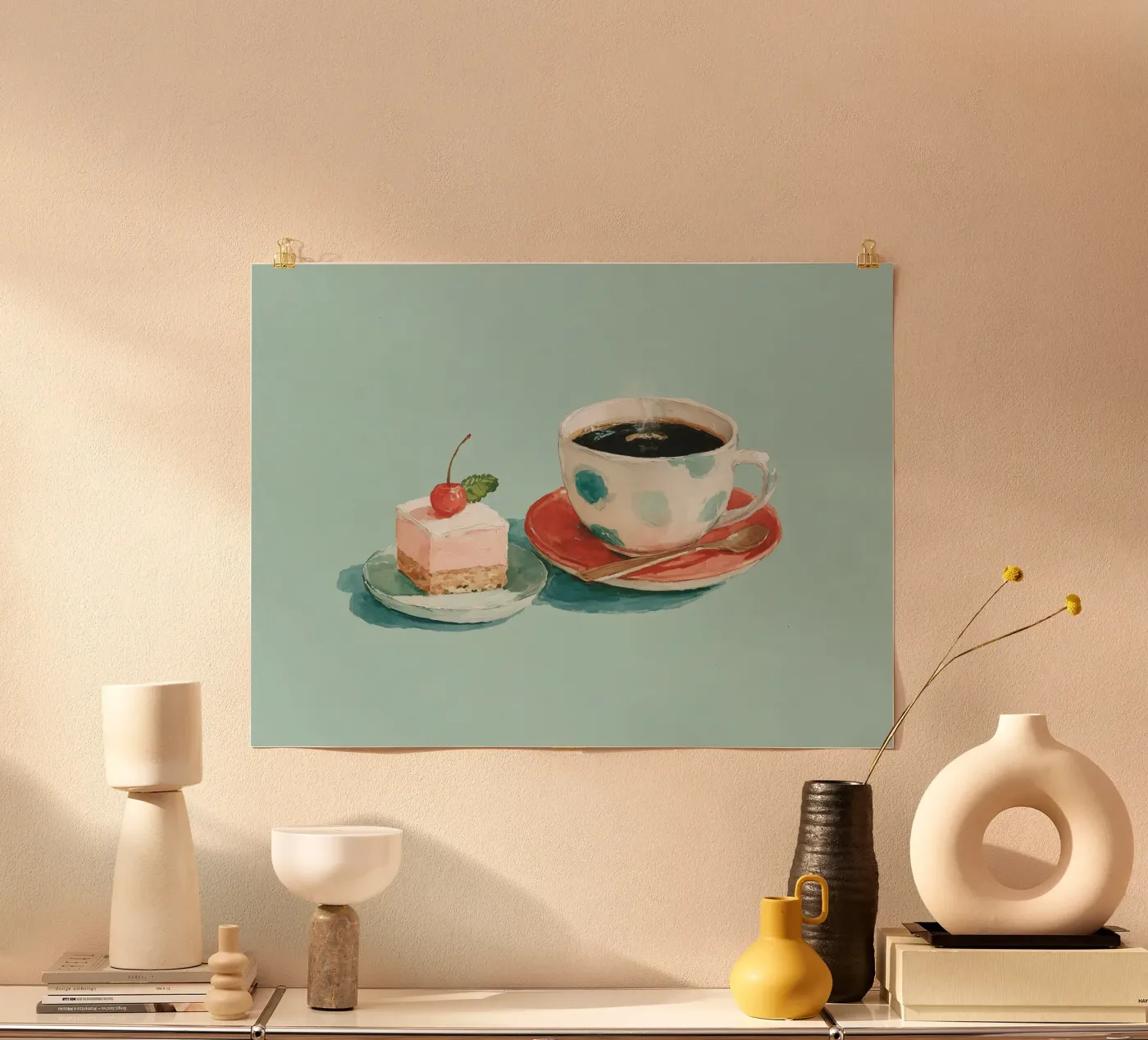 Coffee and Cherry Cake poster da coffeelover