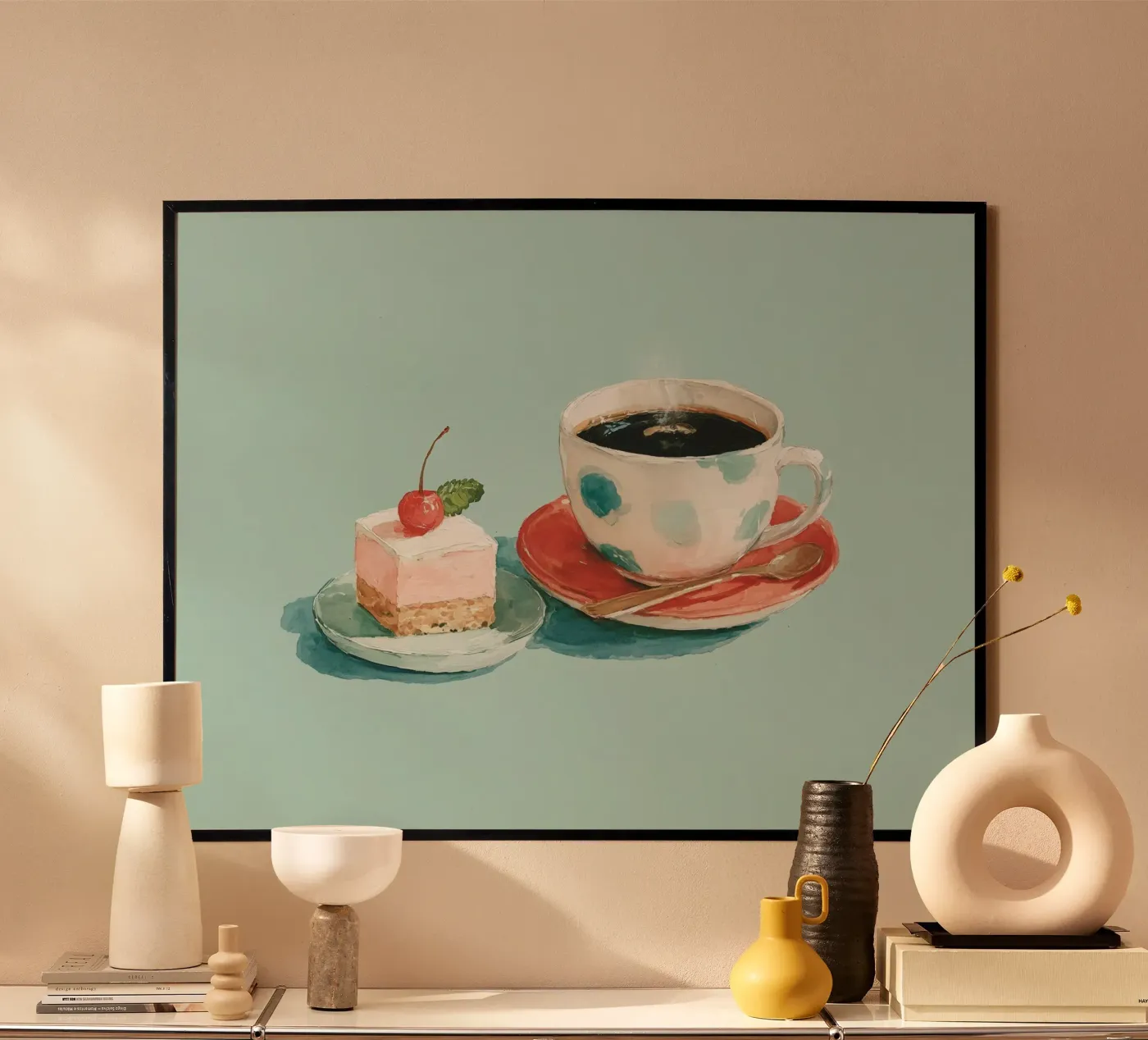 Coffee and Cherry Cake poster da coffeelover
