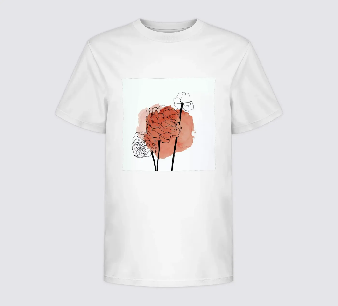Ranunculus kinder t-shirt van Morgan Kendall