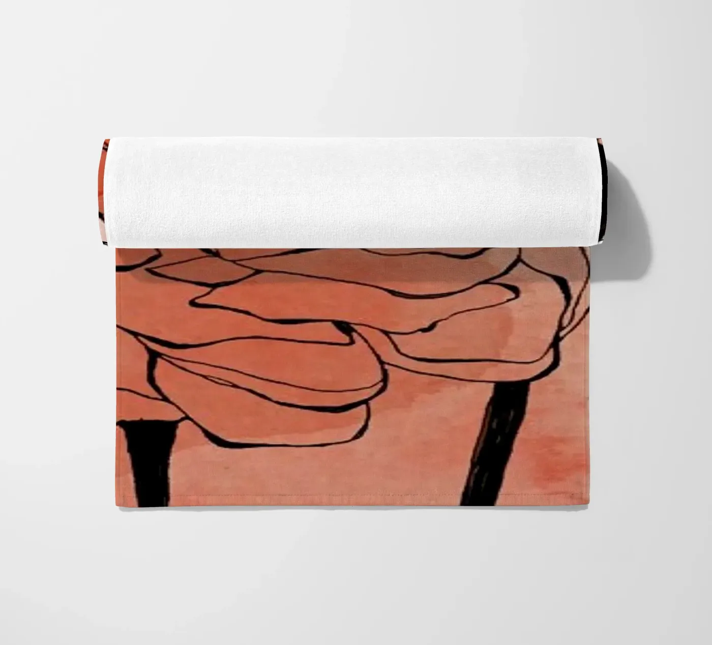 Ranunculus beach towel by Morgan Kendall