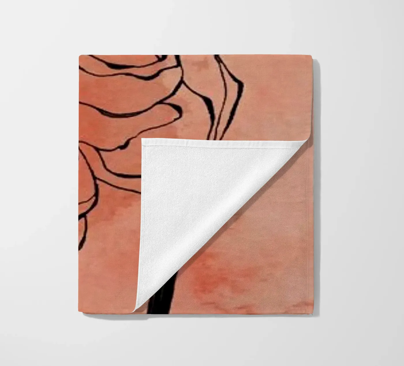 Ranunculus beach towel by Morgan Kendall