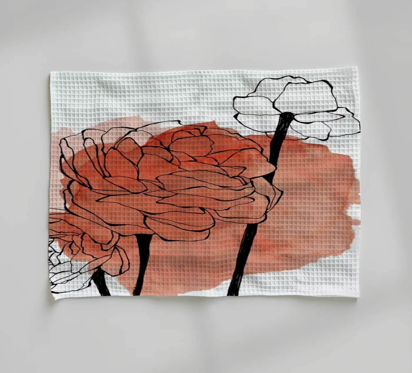 Ranunculus Geschirrtuch von Morgan Kendall