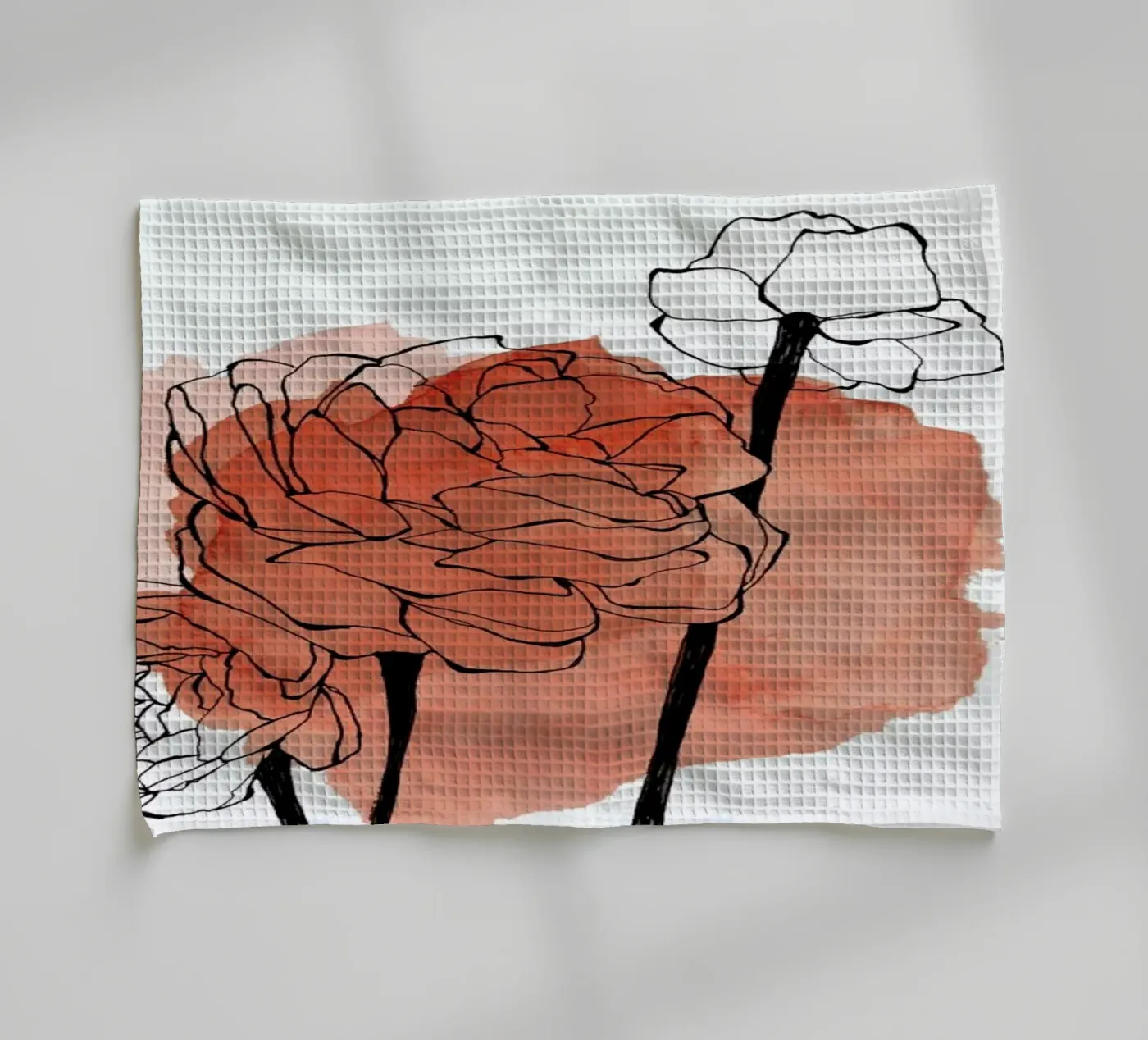 Ranunculus Geschirrtuch von Morgan Kendall