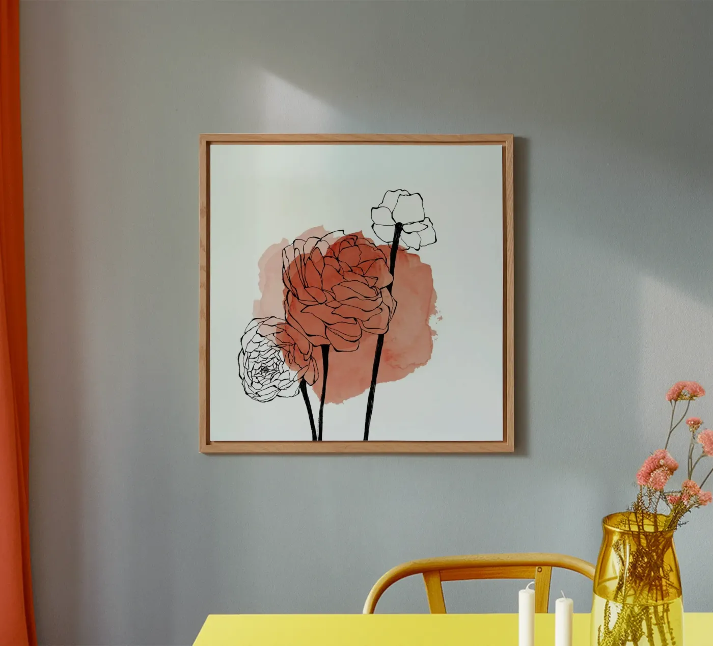 Ranunculus alluminio dibond da Morgan Kendall