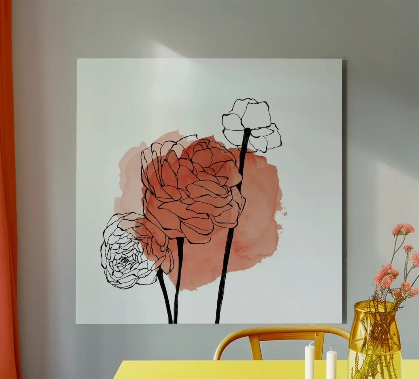 Ranunculus alluminio dibond da Morgan Kendall