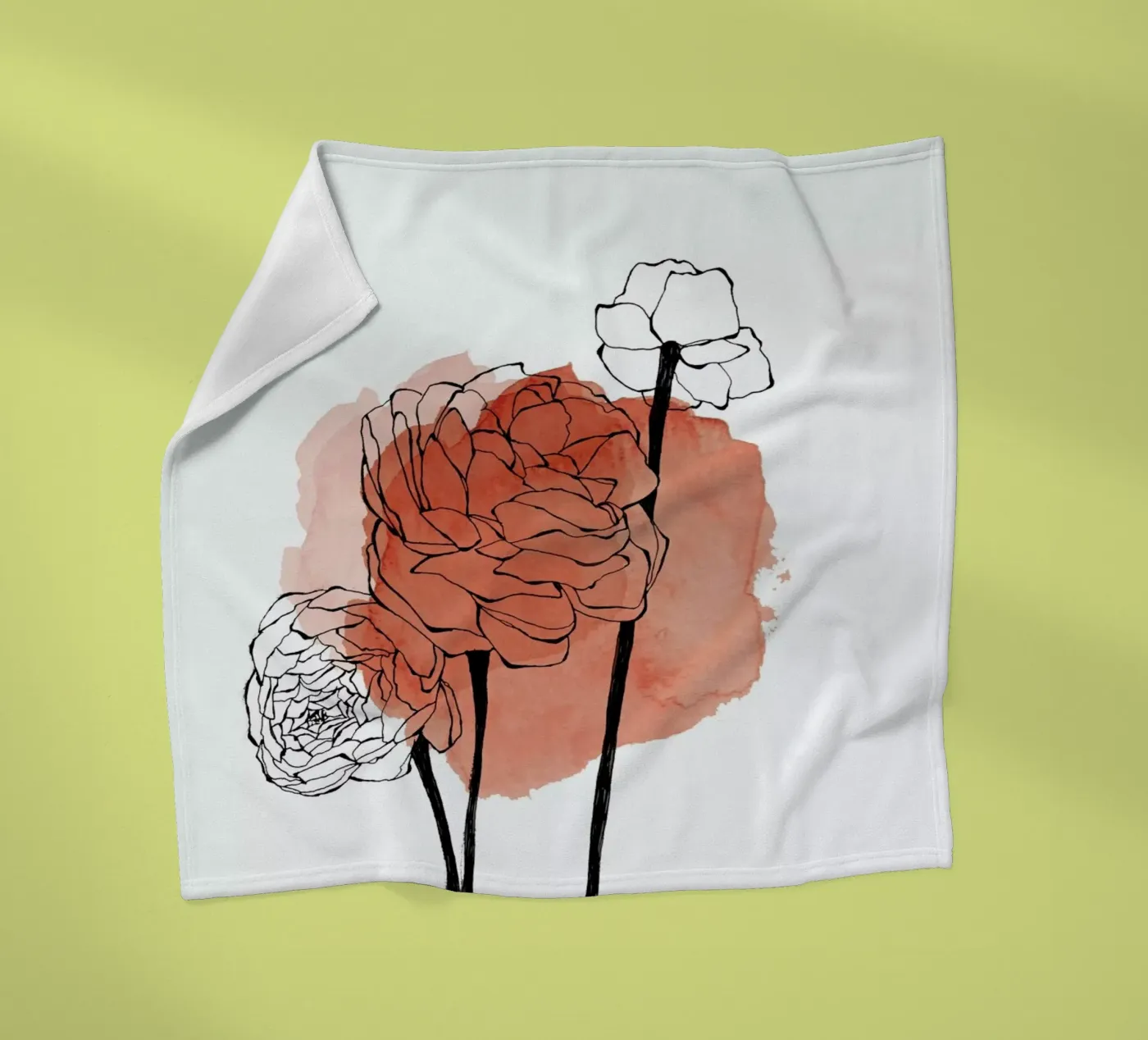 Ranunculus fleecedeken van Morgan Kendall