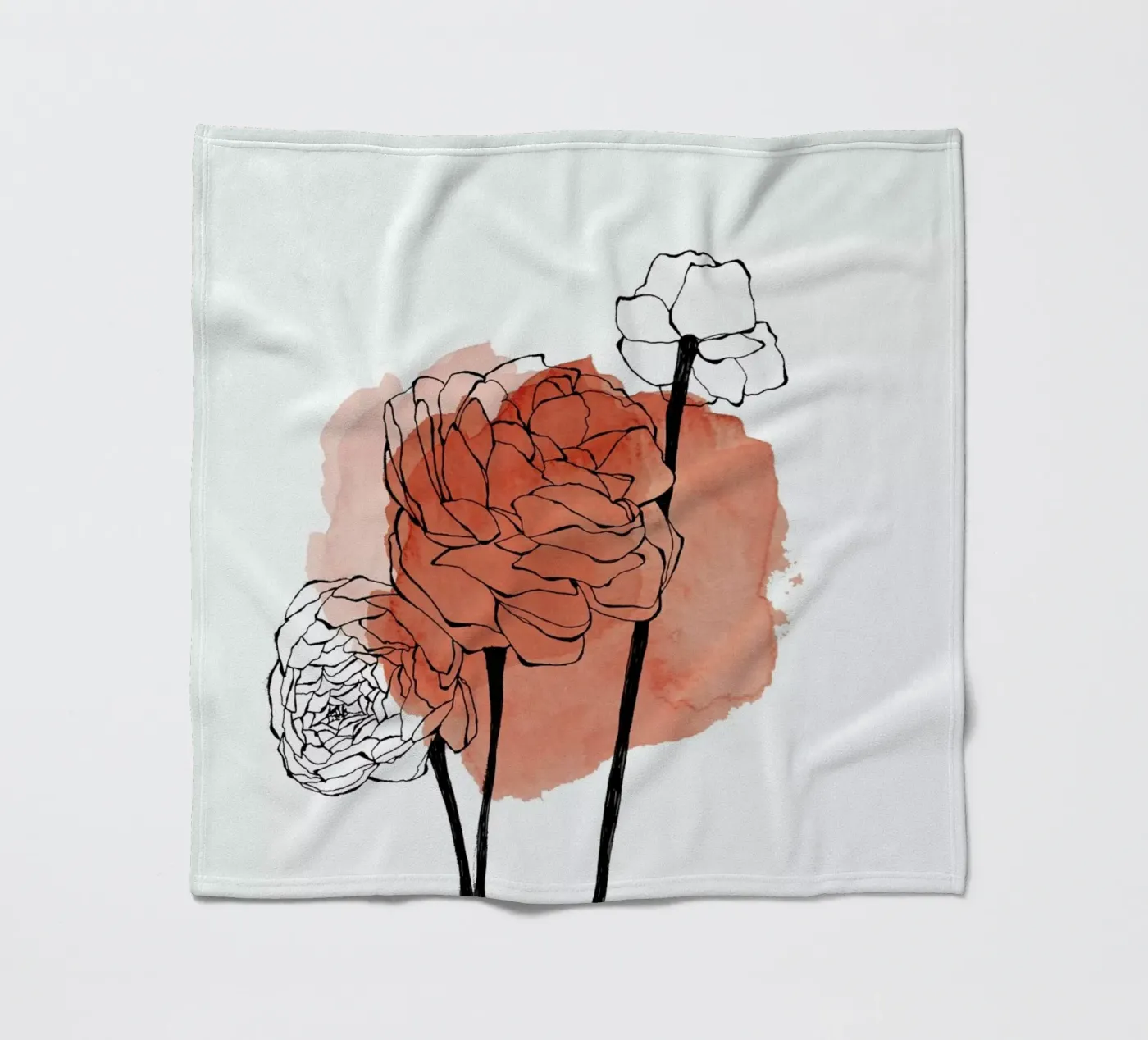 Ranunculus fleecedeken van Morgan Kendall