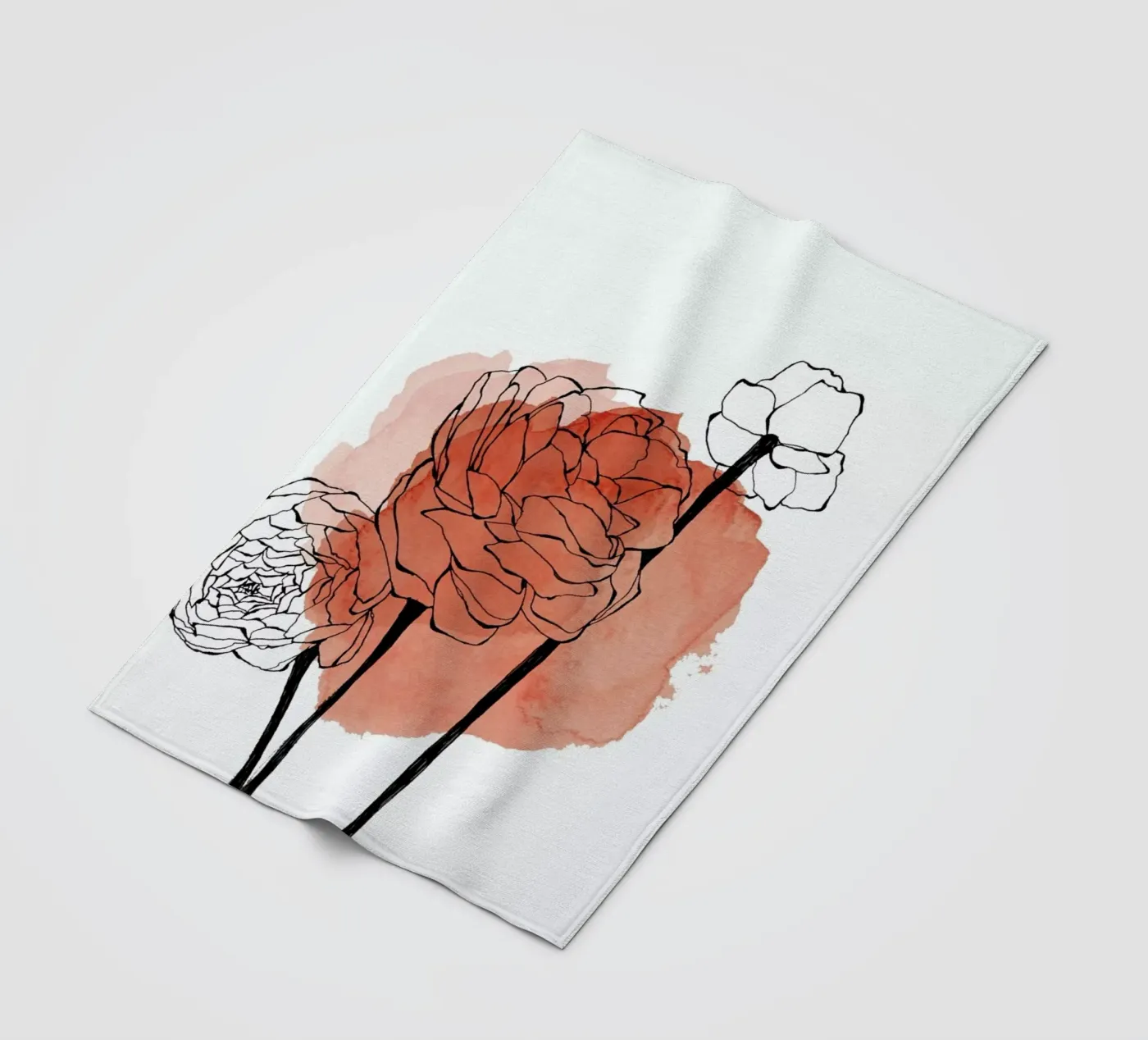 Ranunculus fleecedeken van Morgan Kendall