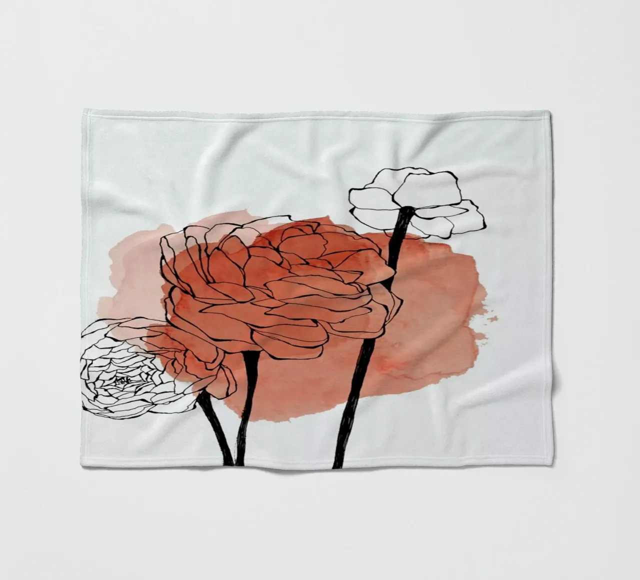 Ranunculus fleecedeken van Morgan Kendall