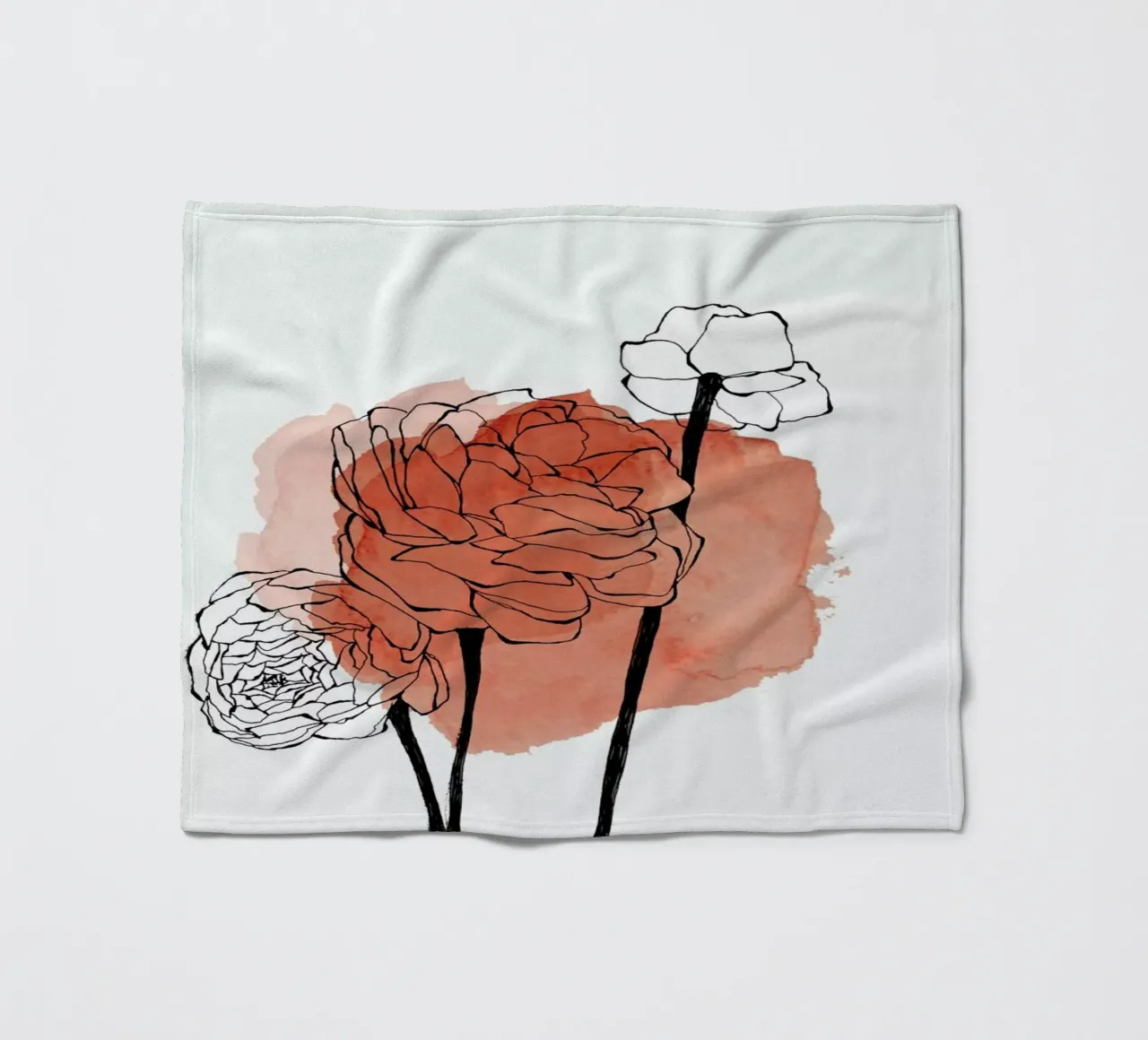 Ranunculus fleecedeken van Morgan Kendall