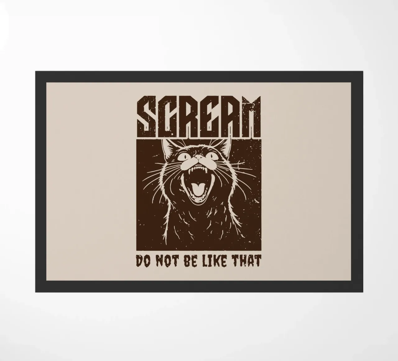 SCREAM doormat by Gunawan Rb