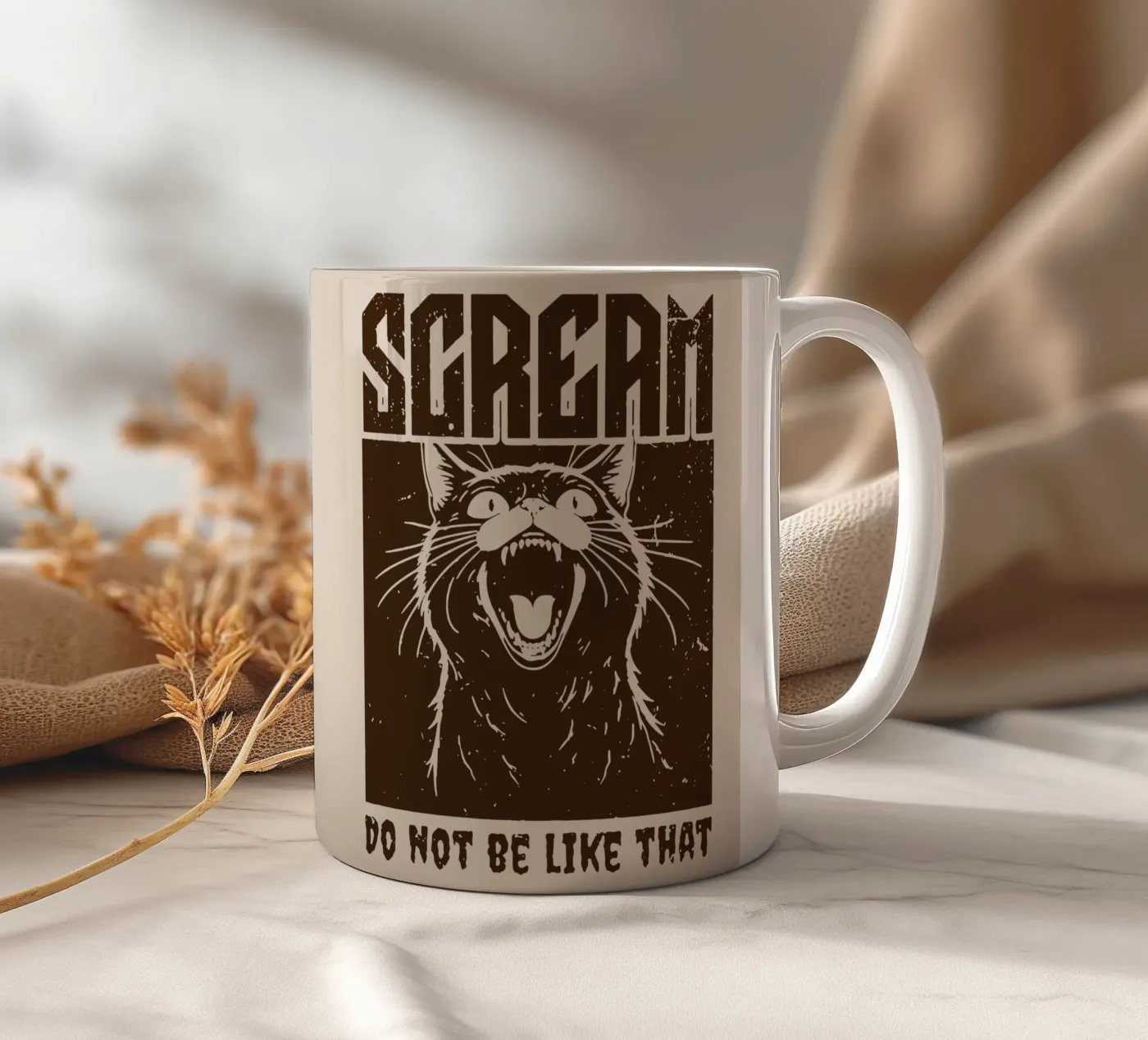 SCREAM ceramic mug by Gunawan Rb