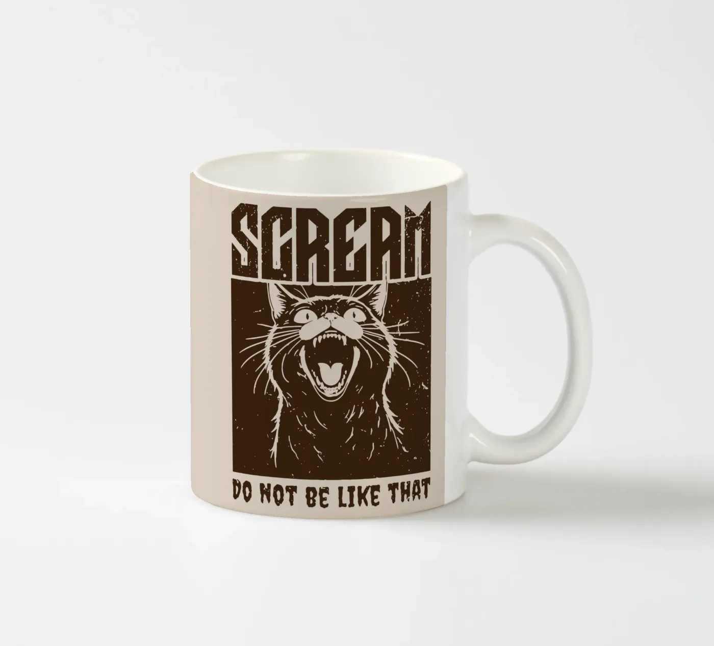 SCREAM ceramic mug by Gunawan Rb