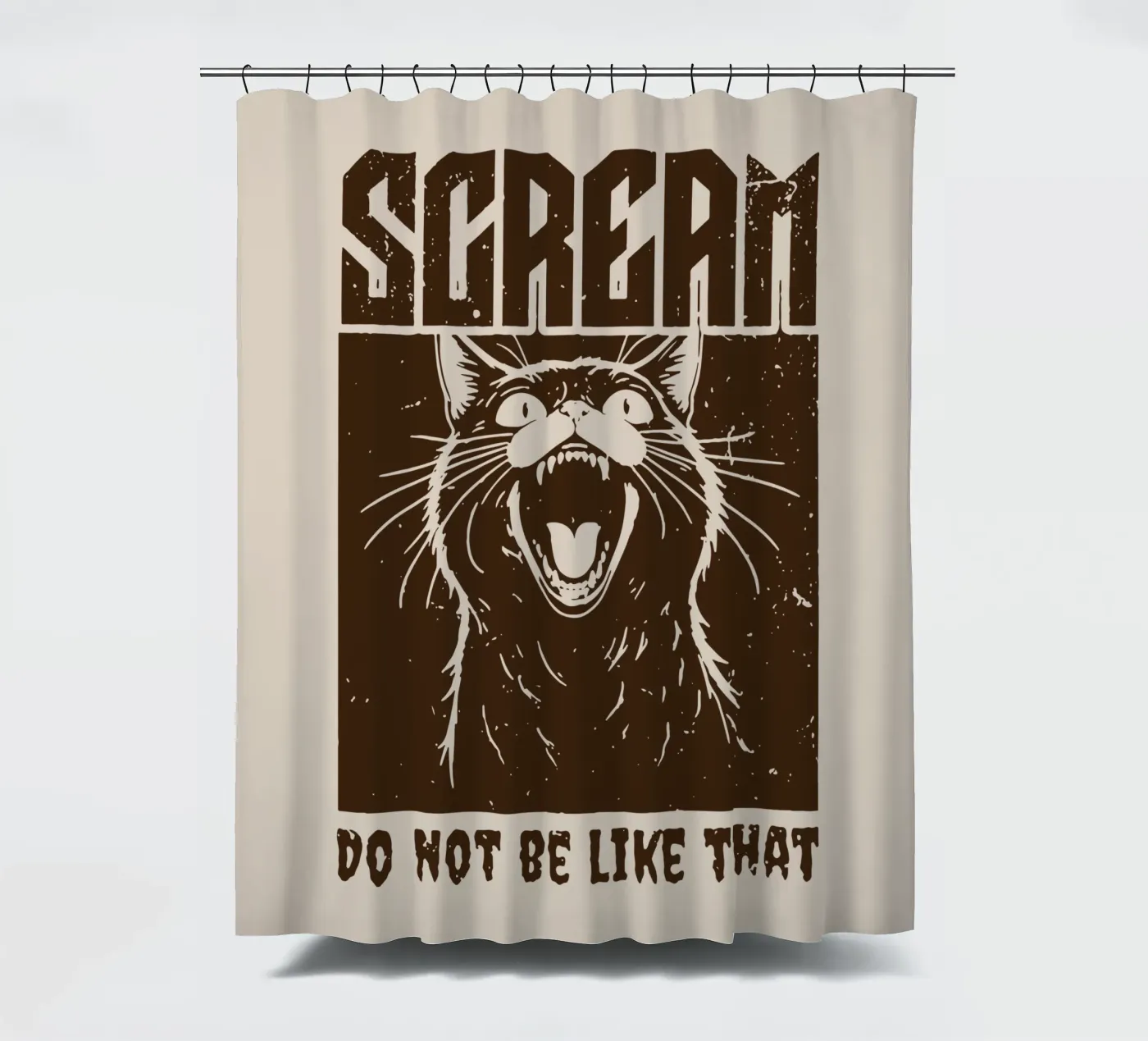SCREAM Duschvorhang von Gunawan Rb