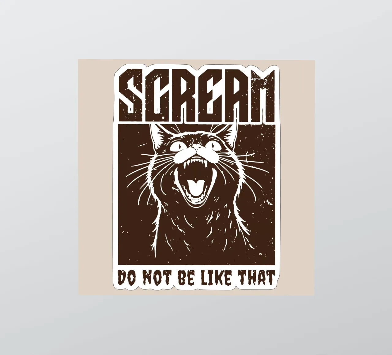SCREAM sticker by Gunawan Rb